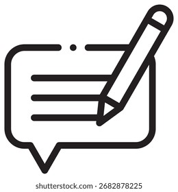 Contact Form Modern Vector Icon – Minimal Illustration Symbol Template for Web Mobile App UI Design