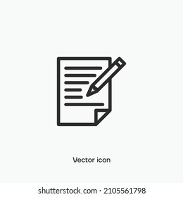 Contact form vector icon. Premium quality.