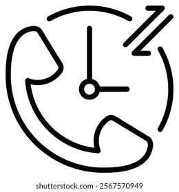 Contact History icon line vector illustration
