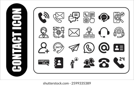 Contact icon and contact icon.
