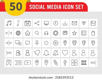 Contact icon collection. Editable Stroke line vector. Small user interface line icon symbols for apps and websites