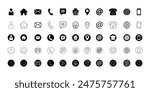 Contact Icon collection vector  illustration.Communication sign