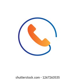 contact icon design with creative modern concept and simple logo trendy shape style design vector eps 10