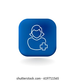  Contact icon flat.