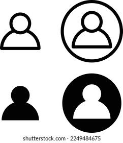 Contact Icon in four styles for web phone or print applications.