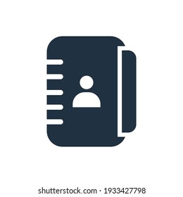 Contact icon isolated on white background. Contact vector illustration