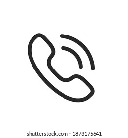 Contact icon. Mobile phone icon making a loud sound 24 hours a day Service concept Anytime