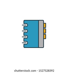 Contact icon. Outline filled creative elemet from business icons collection. Premium contact icon for ui, ux, apps, software and infographics.