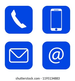 Contact icon set