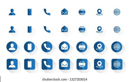 Contact Icon Set