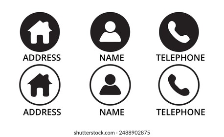 Contact icon set. Containing e-mail, phone, address, customer service, call, website  web icon vector and more.. vector illustration eps 10