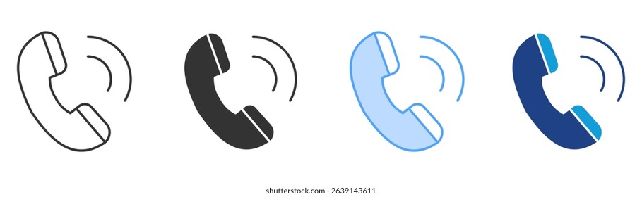 Contact Icon Set Multiple Style Collection