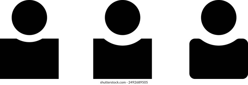 contact icon set sign, office, user icon