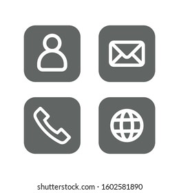 Contact Icon set for your web design