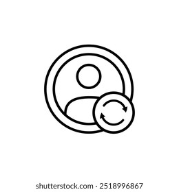 Contact icon stock vector illustration