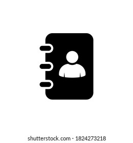 Contact icon symbol vector on white background