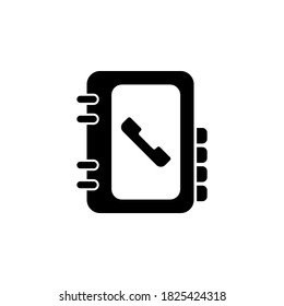Contact icon symbol vector on white background