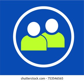 contact icon, ui design icon vector