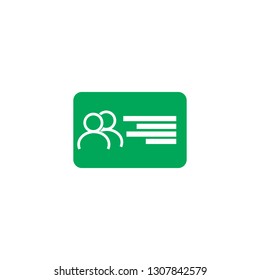 contact icon vector