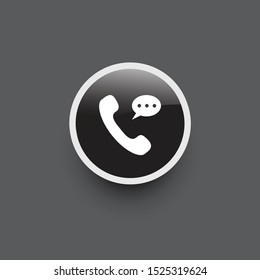 Contact icon vector design. Black flat icon with dynamic concept. Scalable vector design.