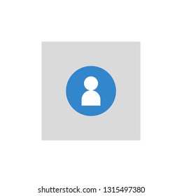 Contact icon. Vector illustration flat design.