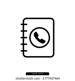 contact Icon Vector Illustration Logo Template