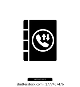 plantilla de logotipo de Ilustración del vector de contacto