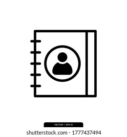 plantilla de logotipo de Ilustración del vector de contacto