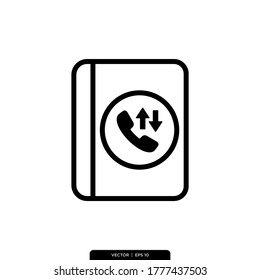 contact Icon Vector Illustration Logo Template