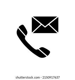 Kontaktsymbol in Vektorgrafik. Logotyp