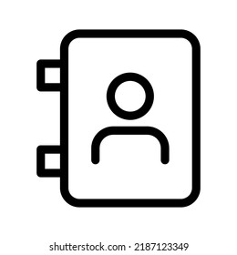 Contact Icon Vector Symbol Design Illustration