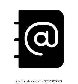 Ilustración de diseño del símbolo del vector de contacto