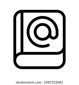 Contact Icon Vector Symbol Design Illustration