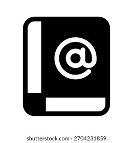 Ilustração de design de símbolo de vetor de ícone de contato