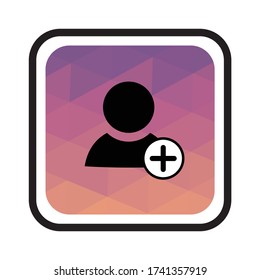 Contact Icon Vector Triangulation Art Background