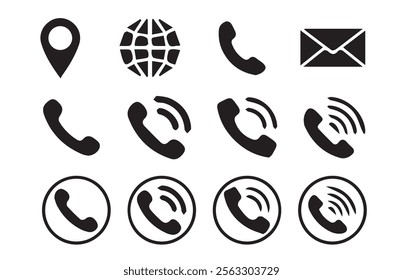 Contact icon. Web icon set. Website set icon vector. for computer and mobile Vector Illustration eps 10