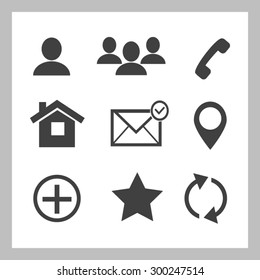 Contact icons
