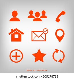 Contact icons