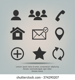 Contact icons