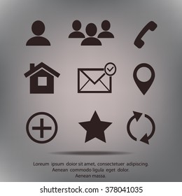 Contact icons