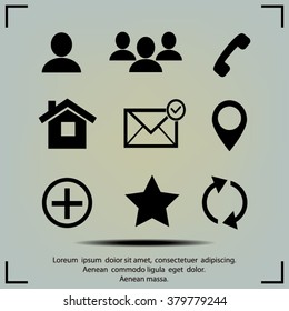Contact icons