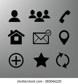 Contact icons