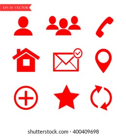 Contact icons