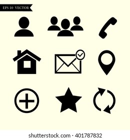 Contact icons