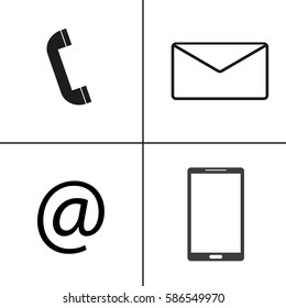  Contact icons.