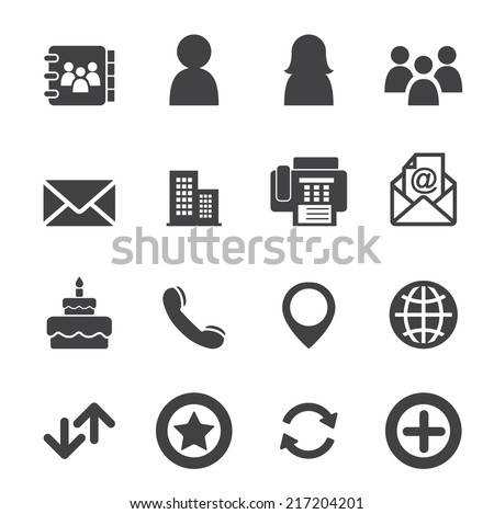 Contact icons