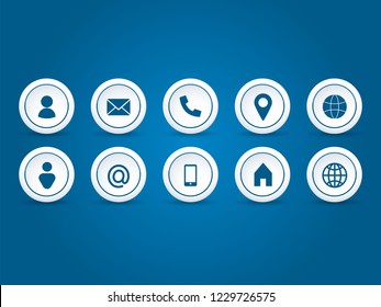 Contact Icons Circle