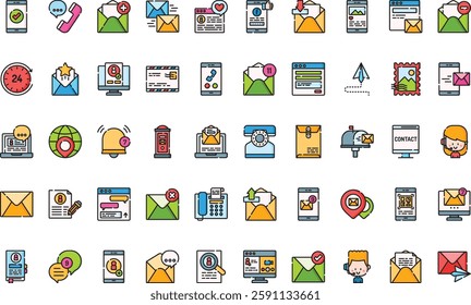 Contact icons High-Quality Vector Icons Collection with Editable Stroke. Ideal for Professional and Creative Projects.