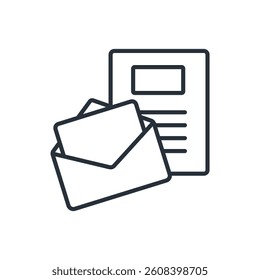contact icons isolated on White Background. Flat style design
