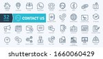Contact Icons Pack. Thin line icons set. Flaticon collection set. Simple vector icons